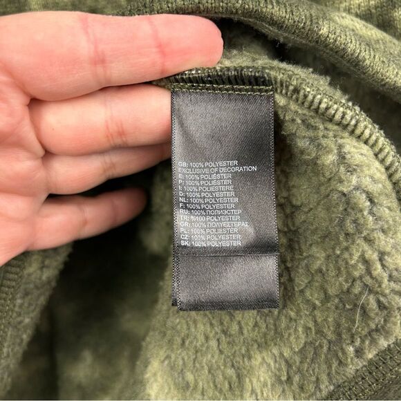 The North Face Sherpa Lined Sweater Knit 1/4 zip Fleece Pullover Jacket Men’s M - Picture 6 of 14